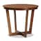 Baxton Studio Alicia Modern and Contemporary Grey Fabric and Walnut Brown Finished Wood 5-Piece Dining Set 174-9883-10897-Zoro - alternate 2